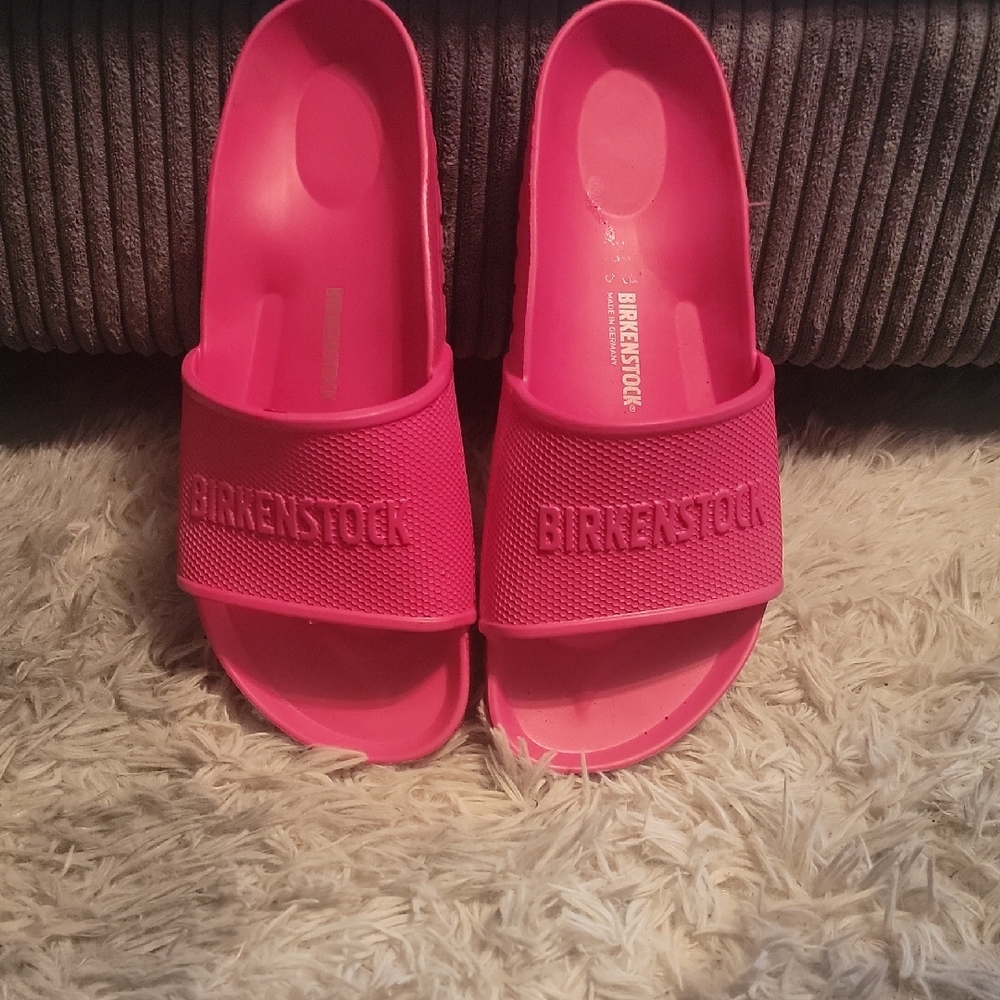 Birkenstock Fuchsia Slide Sandals